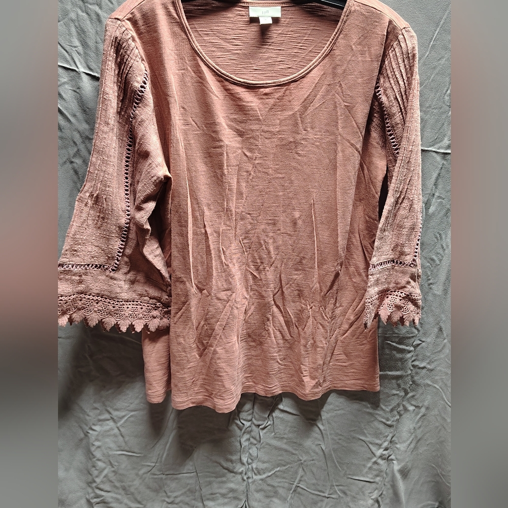 Womens Boho Wide Sleeve Top By J Jill Size M